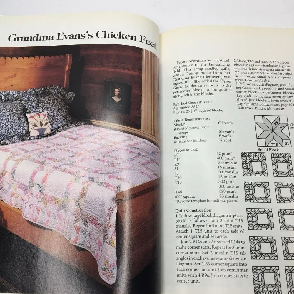 Bright Ideas for Lap Quilting Georgia Bonesteel Patterns Instructions Hardbound